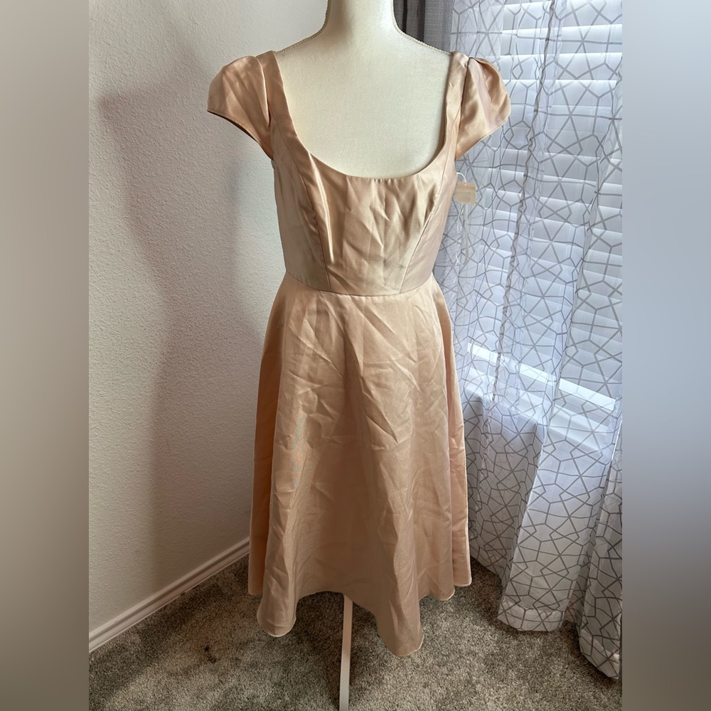 Satin midi dress